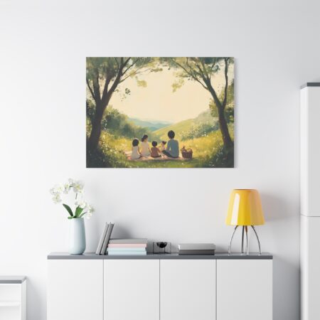 Serene Family Canvas Art, Family Wall Decor, Nature Artwork, Home Gallery, Gift for Parents, Personalized Home Decor - Image 97
