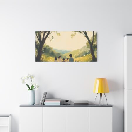 Serene Family Canvas Art, Family Wall Decor, Nature Artwork, Home Gallery, Gift for Parents, Personalized Home Decor - Image 89