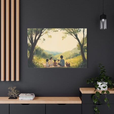 Serene Family Canvas Art, Family Wall Decor, Nature Artwork, Home Gallery, Gift for Parents, Personalized Home Decor - Image 94