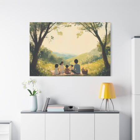 Serene Family Canvas Art, Family Wall Decor, Nature Artwork, Home Gallery, Gift for Parents, Personalized Home Decor - Image 109