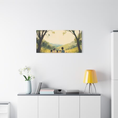 Serene Family Canvas Art, Family Wall Decor, Nature Artwork, Home Gallery, Gift for Parents, Personalized Home Decor - Image 77