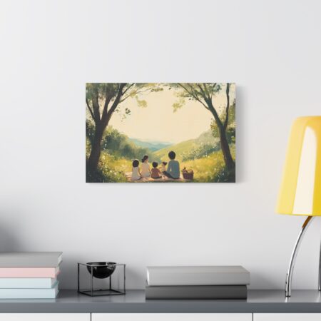 Serene Family Canvas Art, Family Wall Decor, Nature Artwork, Home Gallery, Gift for Parents, Personalized Home Decor - Image 23