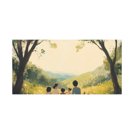 Serene Family Canvas Art, Family Wall Decor, Nature Artwork, Home Gallery, Gift for Parents, Personalized Home Decor - Image 104
