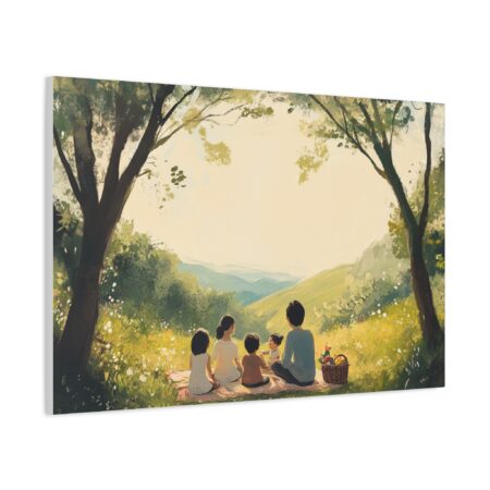 Serene Family Canvas Art, Family Wall Decor, Nature Artwork, Home Gallery, Gift for Parents, Personalized Home Decor - Image 71