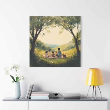 Serene Family Canvas Art, Family Wall Decor, Nature Artwork, Home Gallery, Gift for Parents, Personalized Home Decor - Image 249