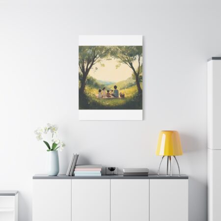 Serene Family Canvas Art, Family Wall Decor, Nature Artwork, Home Gallery, Gift for Parents, Personalized Home Decor - Image 193