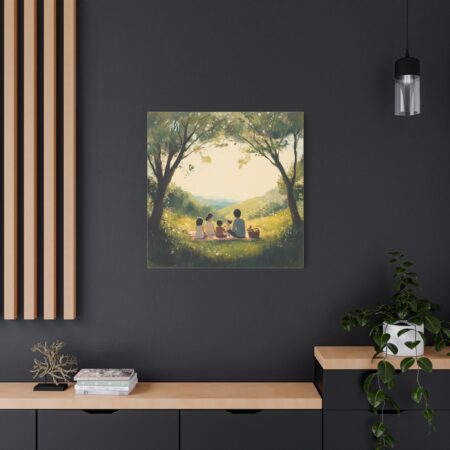 Serene Family Canvas Art, Family Wall Decor, Nature Artwork, Home Gallery, Gift for Parents, Personalized Home Decor - Image 246