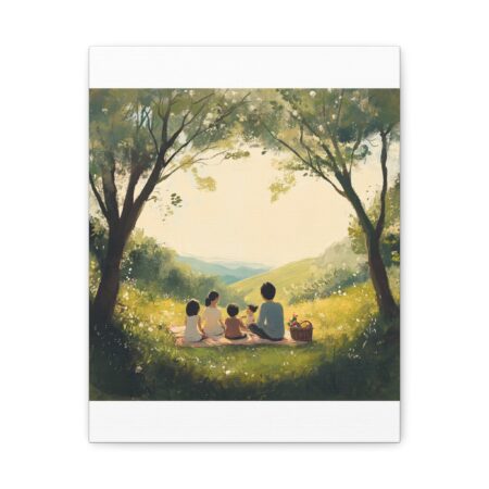 Serene Family Canvas Art, Family Wall Decor, Nature Artwork, Home Gallery, Gift for Parents, Personalized Home Decor - Image 124