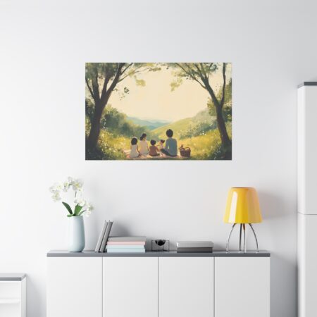 Serene Family Canvas Art, Family Wall Decor, Nature Artwork, Home Gallery, Gift for Parents, Personalized Home Decor - Image 93