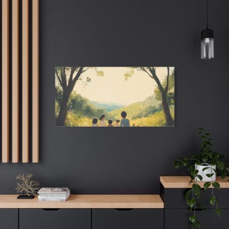 Serene Family Canvas Art, Family Wall Decor, Nature Artwork, Home Gallery, Gift for Parents, Personalized Home Decor - Image 90