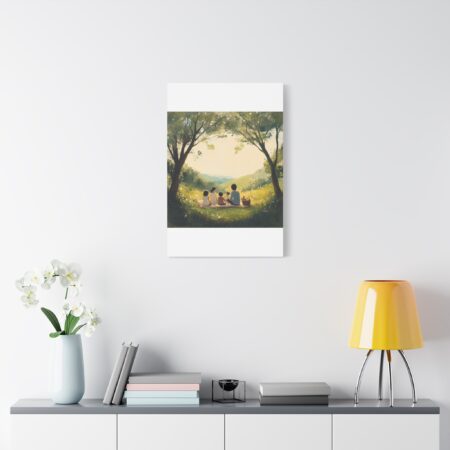 Serene Family Canvas Art, Family Wall Decor, Nature Artwork, Home Gallery, Gift for Parents, Personalized Home Decor - Image 165