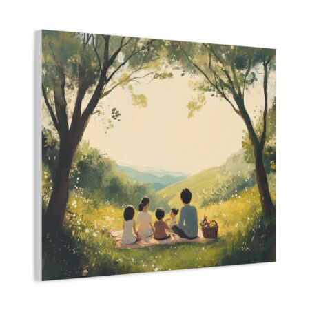 Serene Family Canvas Art, Family Wall Decor, Nature Artwork, Home Gallery, Gift for Parents, Personalized Home Decor - Image 46