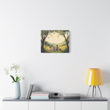 Serene Family Canvas Art, Family Wall Decor, Nature Artwork, Home Gallery, Gift for Parents, Personalized Home Decor - Image 33
