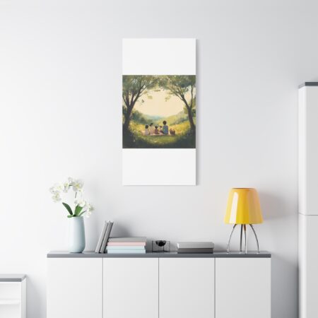 Serene Family Canvas Art, Family Wall Decor, Nature Artwork, Home Gallery, Gift for Parents, Personalized Home Decor - Image 189