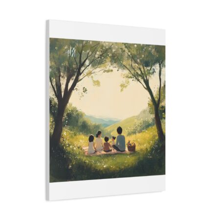Serene Family Canvas Art, Family Wall Decor, Nature Artwork, Home Gallery, Gift for Parents, Personalized Home Decor - Image 175