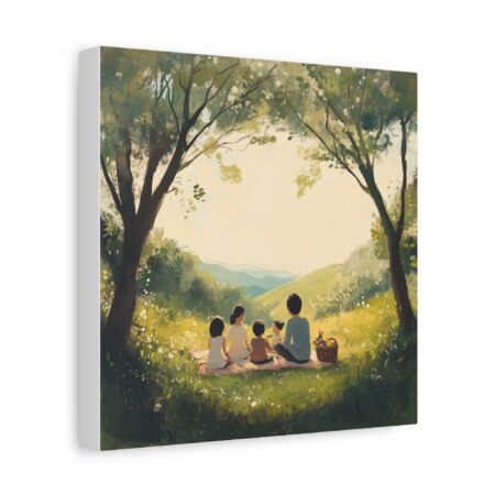 Serene Family Canvas Art, Family Wall Decor, Nature Artwork, Home Gallery, Gift for Parents, Personalized Home Decor - Image 215