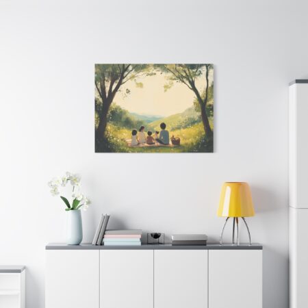 Serene Family Canvas Art, Family Wall Decor, Nature Artwork, Home Gallery, Gift for Parents, Personalized Home Decor - Image 81