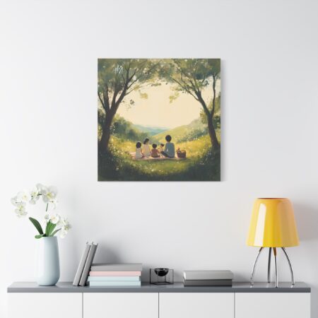 Serene Family Canvas Art, Family Wall Decor, Nature Artwork, Home Gallery, Gift for Parents, Personalized Home Decor - Image 241