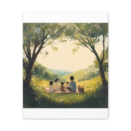 Serene Family Canvas Art, Family Wall Decor, Nature Artwork, Home Gallery, Gift for Parents, Personalized Home Decor - Image 144