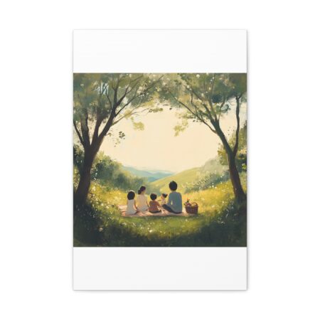 Serene Family Canvas Art, Family Wall Decor, Nature Artwork, Home Gallery, Gift for Parents, Personalized Home Decor - Image 148