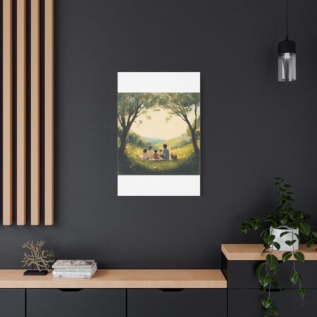 Serene Family Canvas Art, Family Wall Decor, Nature Artwork, Home Gallery, Gift for Parents, Personalized Home Decor - Image 186