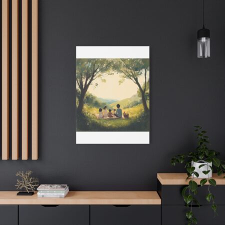 Serene Family Canvas Art, Family Wall Decor, Nature Artwork, Home Gallery, Gift for Parents, Personalized Home Decor - Image 194