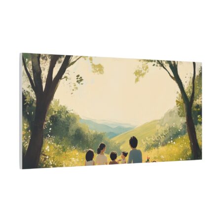 Serene Family Canvas Art, Family Wall Decor, Nature Artwork, Home Gallery, Gift for Parents, Personalized Home Decor - Image 87