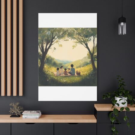 Serene Family Canvas Art, Family Wall Decor, Nature Artwork, Home Gallery, Gift for Parents, Personalized Home Decor - Image 210