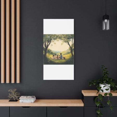 Serene Family Canvas Art, Family Wall Decor, Nature Artwork, Home Gallery, Gift for Parents, Personalized Home Decor - Image 190