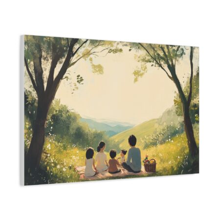 Serene Family Canvas Art, Family Wall Decor, Nature Artwork, Home Gallery, Gift for Parents, Personalized Home Decor - Image 55