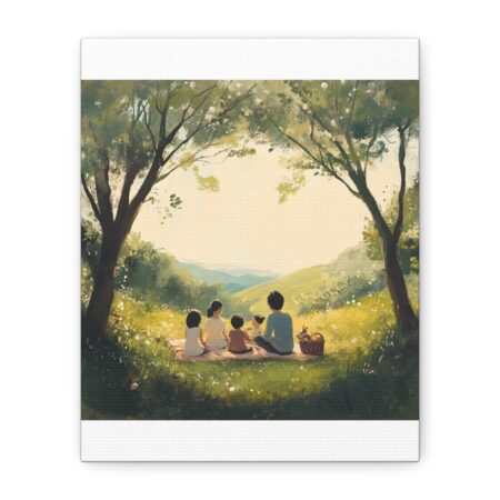 Serene Family Canvas Art, Family Wall Decor, Nature Artwork, Home Gallery, Gift for Parents, Personalized Home Decor - Image 112