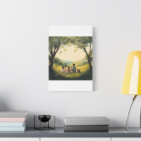 Serene Family Canvas Art, Family Wall Decor, Nature Artwork, Home Gallery, Gift for Parents, Personalized Home Decor - Image 133