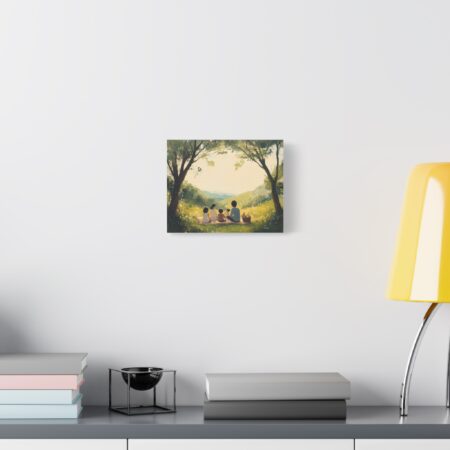 Serene Family Canvas Art, Family Wall Decor, Nature Artwork, Home Gallery, Gift for Parents, Personalized Home Decor - Image 3