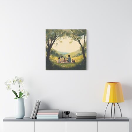 Serene Family Canvas Art, Family Wall Decor, Nature Artwork, Home Gallery, Gift for Parents, Personalized Home Decor - Image 237
