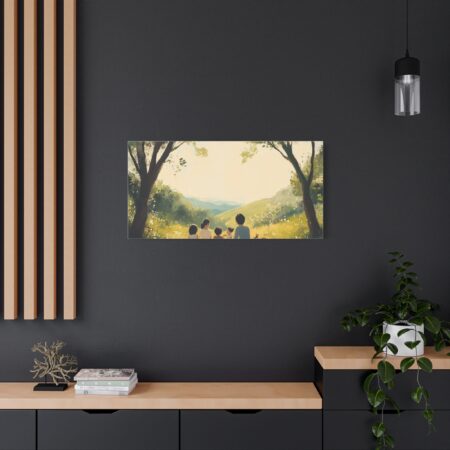 Serene Family Canvas Art, Family Wall Decor, Nature Artwork, Home Gallery, Gift for Parents, Personalized Home Decor - Image 78