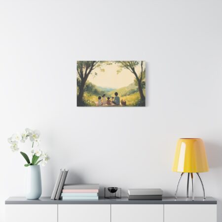 Serene Family Canvas Art, Family Wall Decor, Nature Artwork, Home Gallery, Gift for Parents, Personalized Home Decor - Image 38