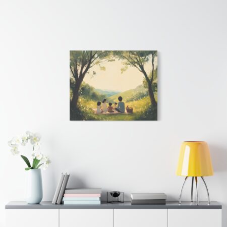 Serene Family Canvas Art, Family Wall Decor, Nature Artwork, Home Gallery, Gift for Parents, Personalized Home Decor - Image 61