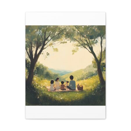 Serene Family Canvas Art, Family Wall Decor, Nature Artwork, Home Gallery, Gift for Parents, Personalized Home Decor - Image 156