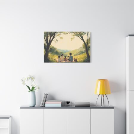 Serene Family Canvas Art, Family Wall Decor, Nature Artwork, Home Gallery, Gift for Parents, Personalized Home Decor - Image 73