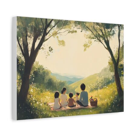 Serene Family Canvas Art, Family Wall Decor, Nature Artwork, Home Gallery, Gift for Parents, Personalized Home Decor - Image 16