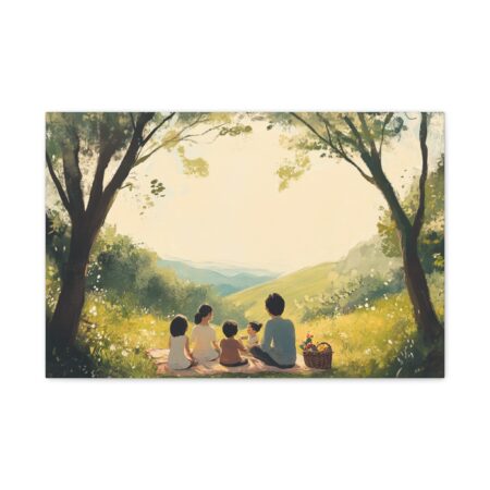 Serene Family Canvas Art, Family Wall Decor, Nature Artwork, Home Gallery, Gift for Parents, Personalized Home Decor - Image 37