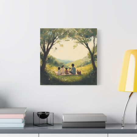 Serene Family Canvas Art, Family Wall Decor, Nature Artwork, Home Gallery, Gift for Parents, Personalized Home Decor - Image 229