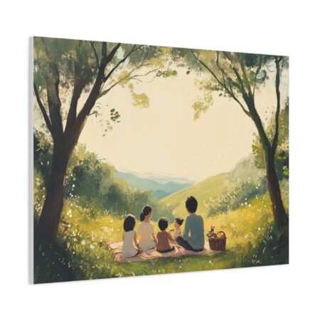 Serene Family Canvas Art, Family Wall Decor, Nature Artwork, Home Gallery, Gift for Parents, Personalized Home Decor - Image 79