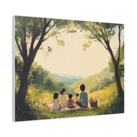 Serene Family Canvas Art, Family Wall Decor, Nature Artwork, Home Gallery, Gift for Parents, Personalized Home Decor - Image 63