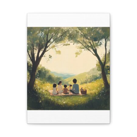 Serene Family Canvas Art, Family Wall Decor, Nature Artwork, Home Gallery, Gift for Parents, Personalized Home Decor - Image 116
