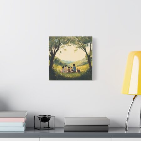 Serene Family Canvas Art, Family Wall Decor, Nature Artwork, Home Gallery, Gift for Parents, Personalized Home Decor - Image 221