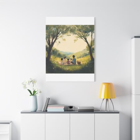 Serene Family Canvas Art, Family Wall Decor, Nature Artwork, Home Gallery, Gift for Parents, Personalized Home Decor - Image 205