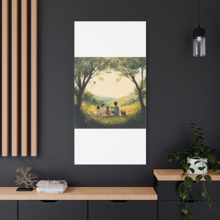 Serene Family Canvas Art, Family Wall Decor, Nature Artwork, Home Gallery, Gift for Parents, Personalized Home Decor - Image 198