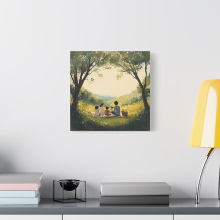 Serene Family Canvas Art, Family Wall Decor, Nature Artwork, Home Gallery, Gift for Parents, Personalized Home Decor - Image 225