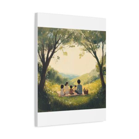 Serene Family Canvas Art, Family Wall Decor, Nature Artwork, Home Gallery, Gift for Parents, Personalized Home Decor - Image 155